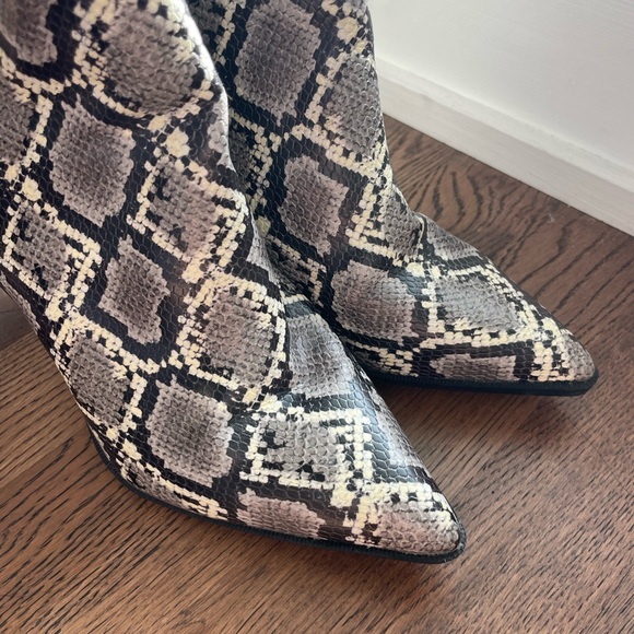 Circus by Sam Edelman Snakeskin Print Booties - Picture 5 of 7
